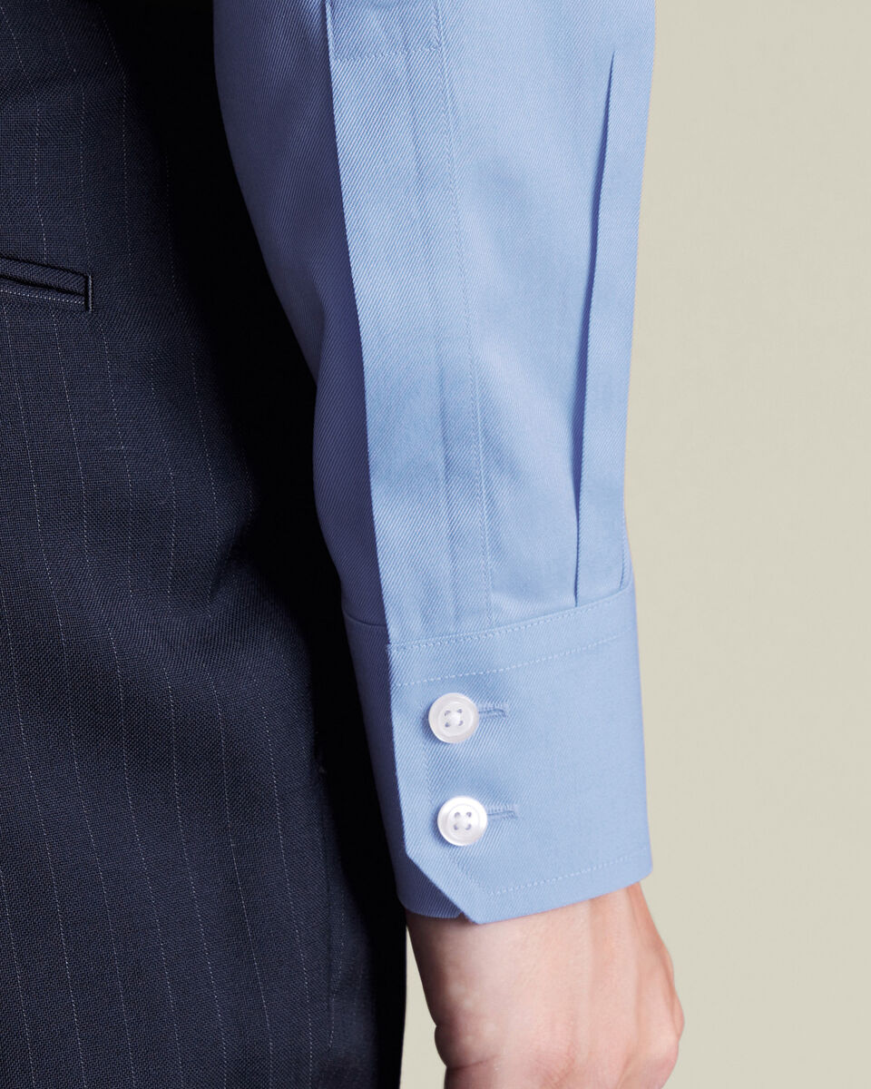 Non-Iron Twill Shirt - Cornflower Blue