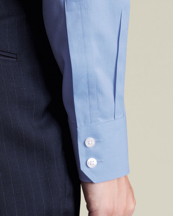 Non-Iron Twill Shirt - Cornflower Blue