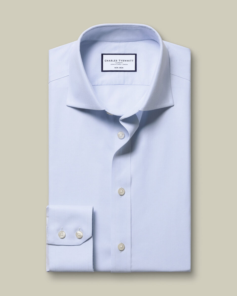 Non-Iron Twill Shirt - Light Blue