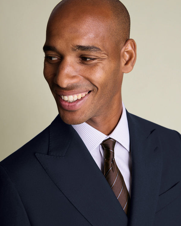 Non-Iron Twill Check Shirt - Lilac