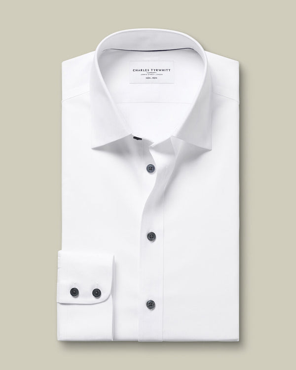 Non-Iron Twill Shirt - White
