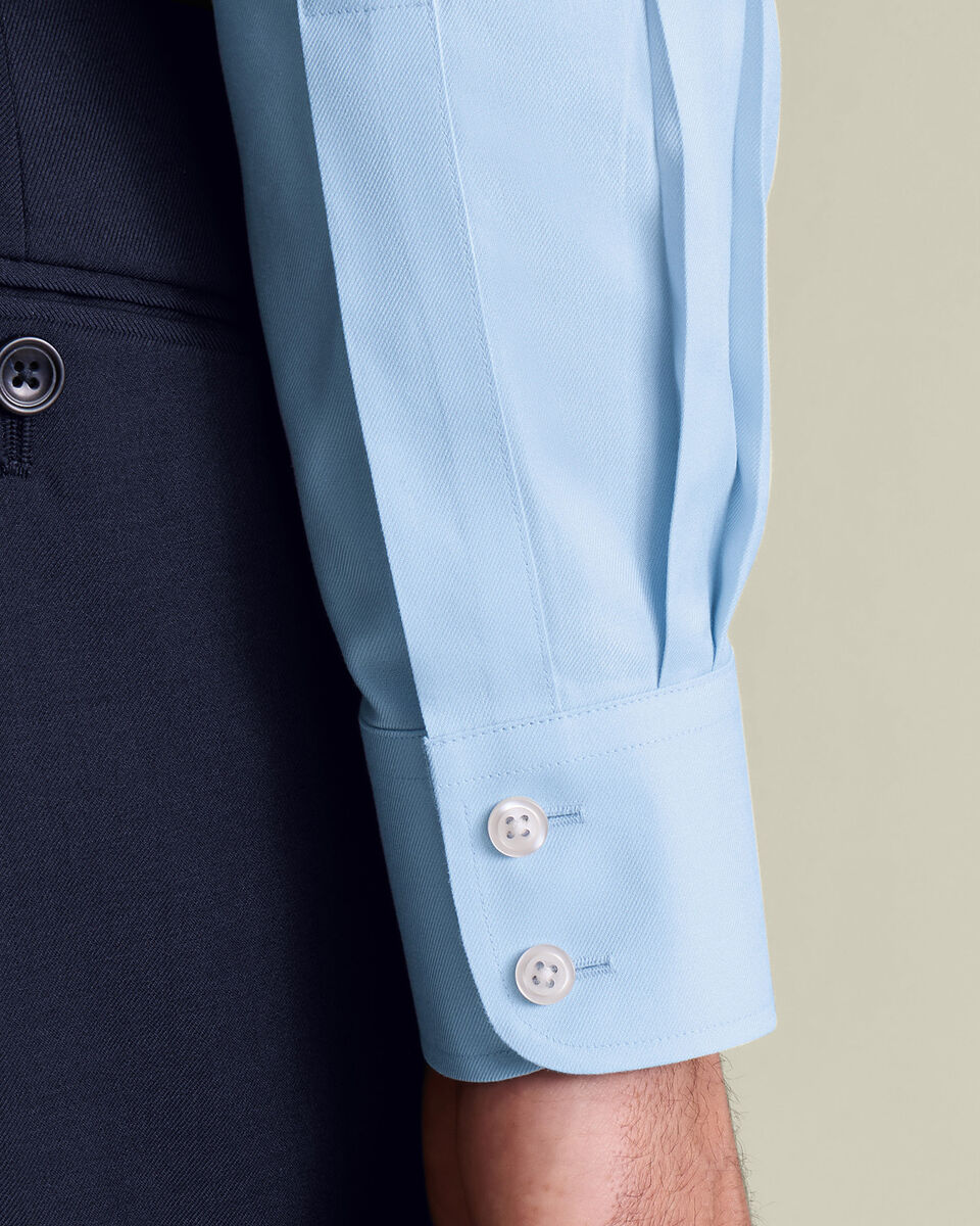 Non-Iron Twill Shirt - Sky Blue