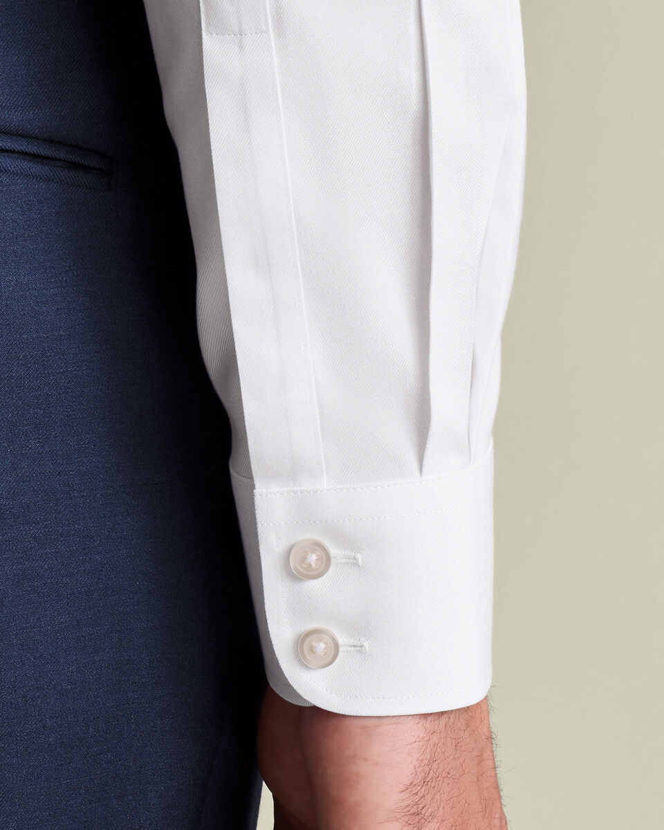 Non-Iron Twill Shirt - White