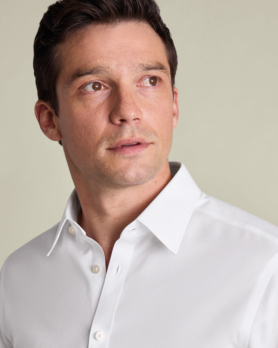 Non-Iron Twill Shirt - White