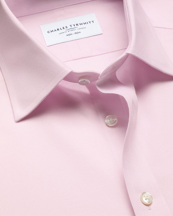 Non-Iron Twill Shirt - Light Pink