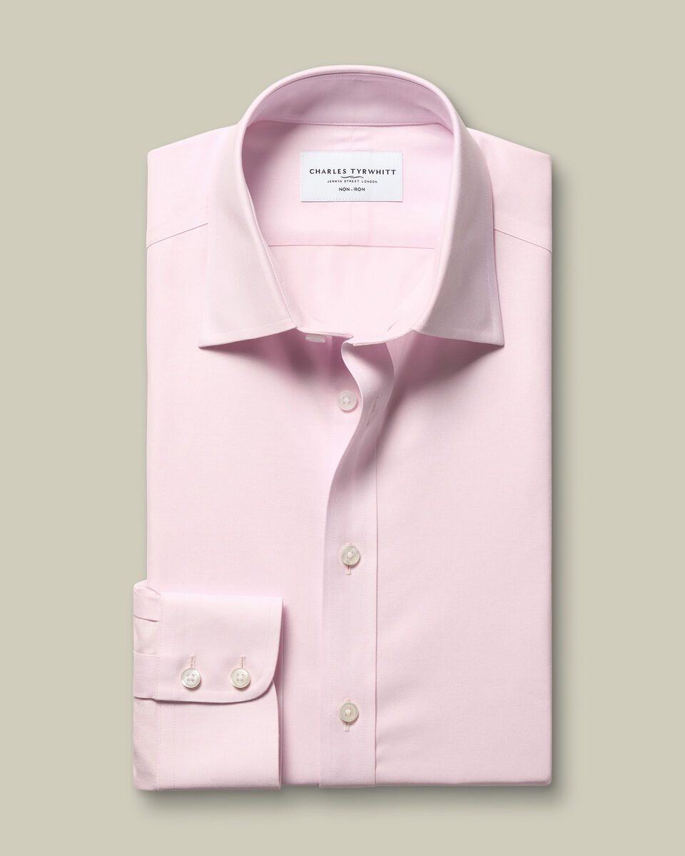 Non-Iron Twill Shirt - Light Pink