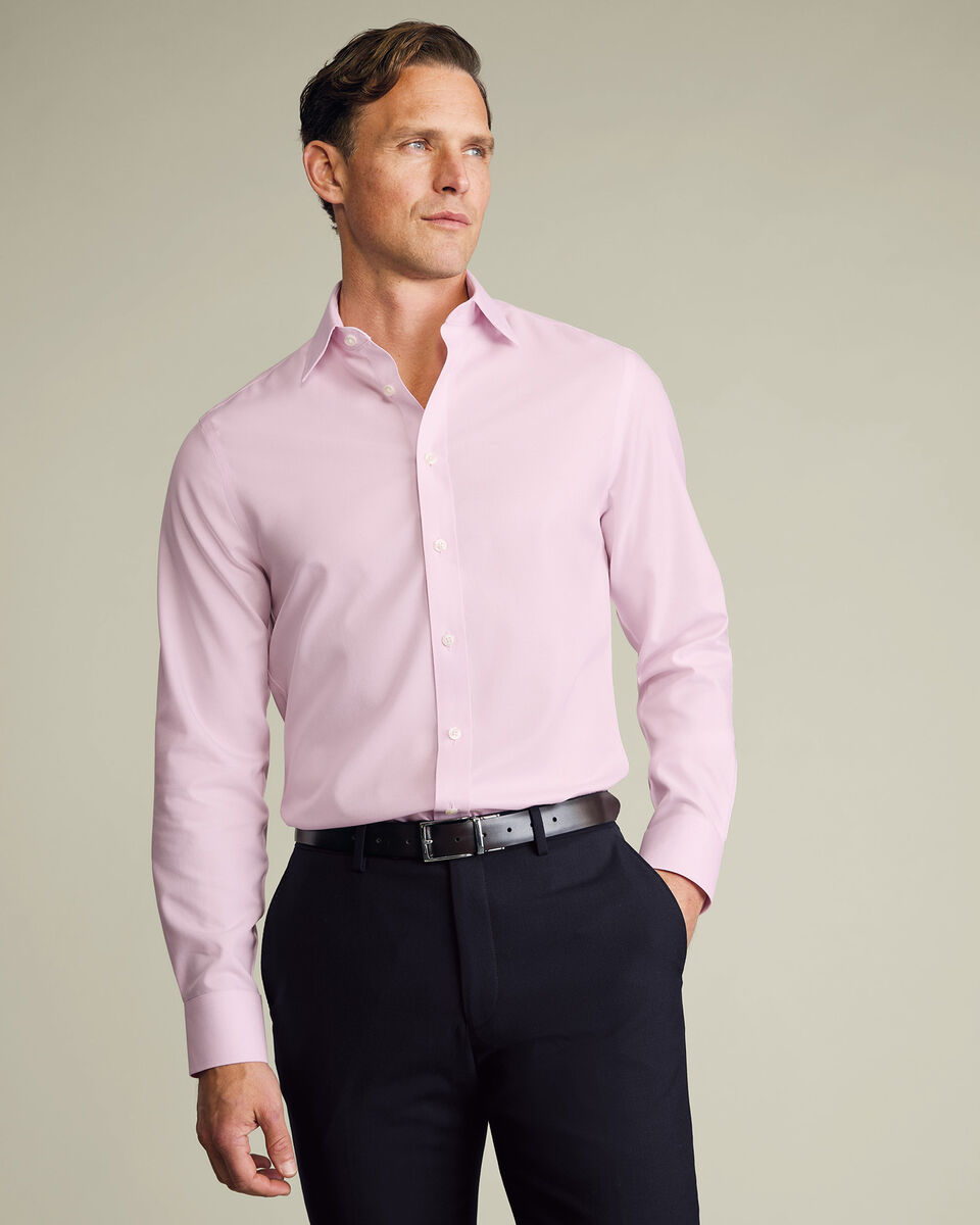 Non-Iron Twill Shirt - Light Pink Secondary image