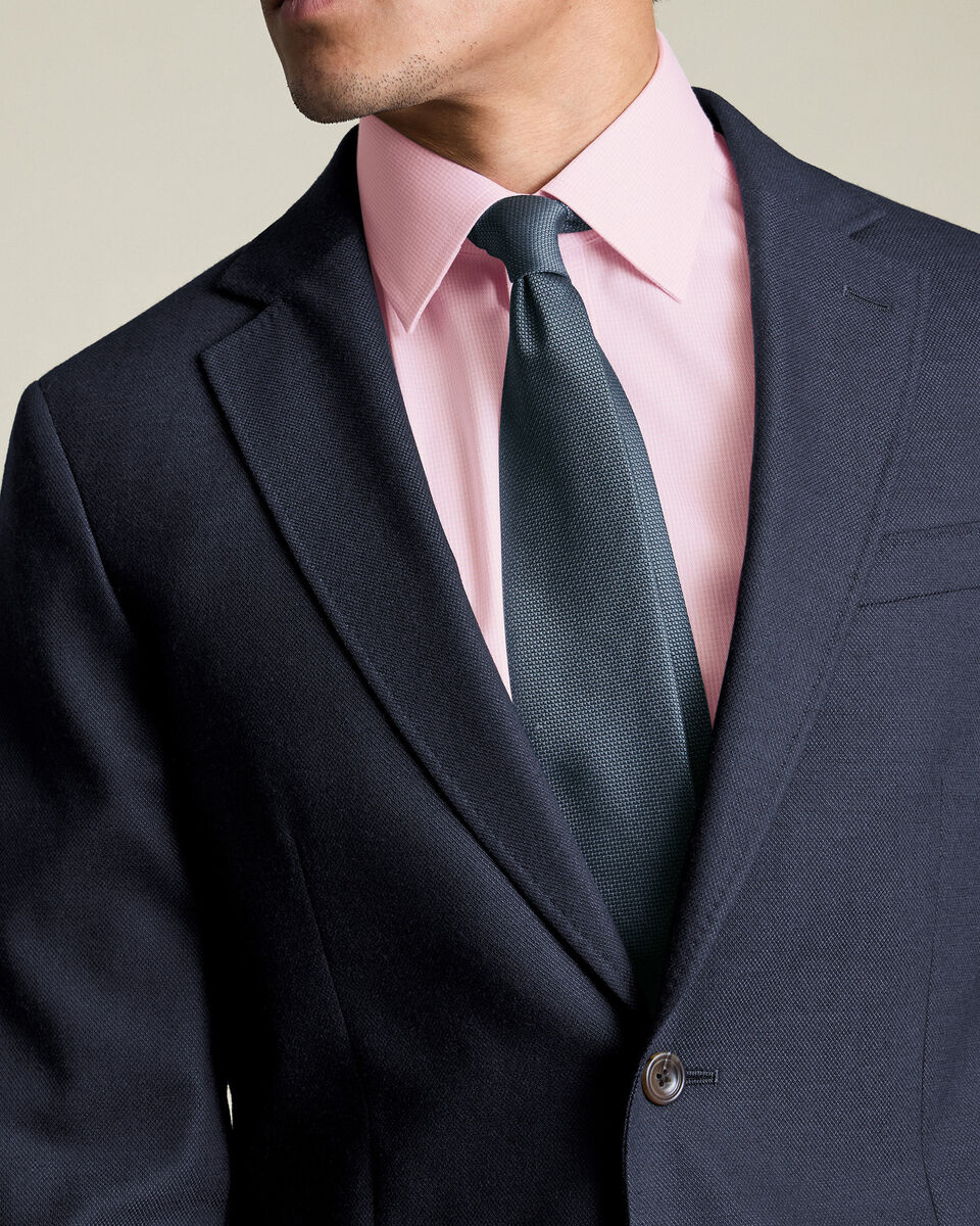 Non-Iron Twill Puppytooth Shirt – Pink