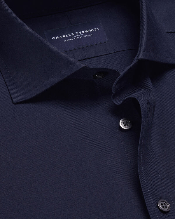 Non-Iron Twill Shirt – Navy