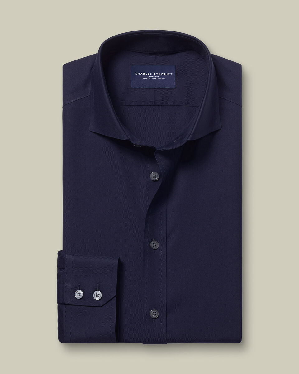 Non-Iron Twill Shirt – Navy
