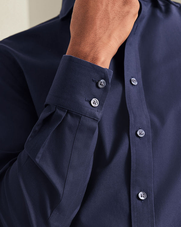 Non-Iron Twill Shirt – Navy