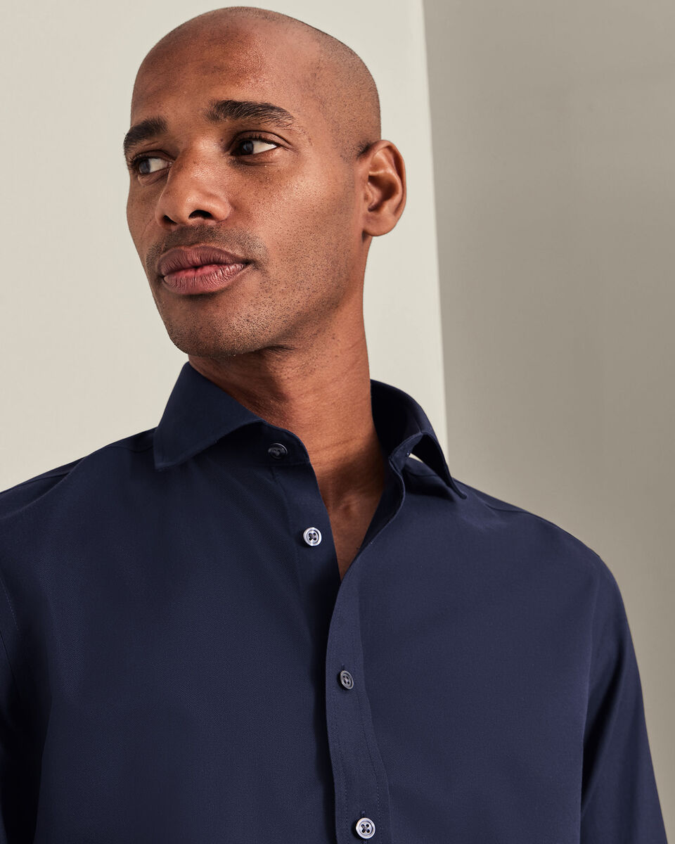 Non-Iron Twill Shirt – Navy