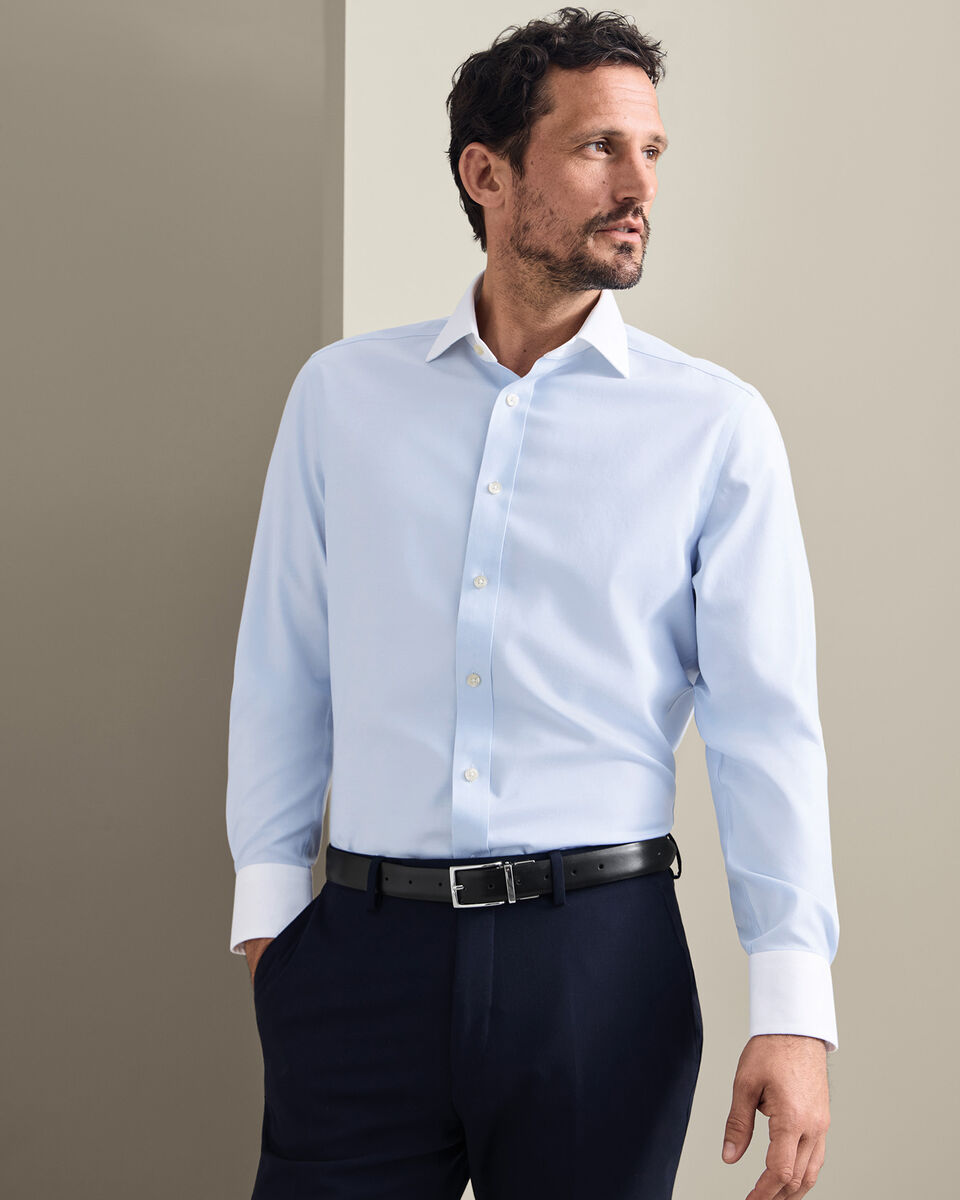 Non-Iron Twill Winchester Shirt - Light Blue