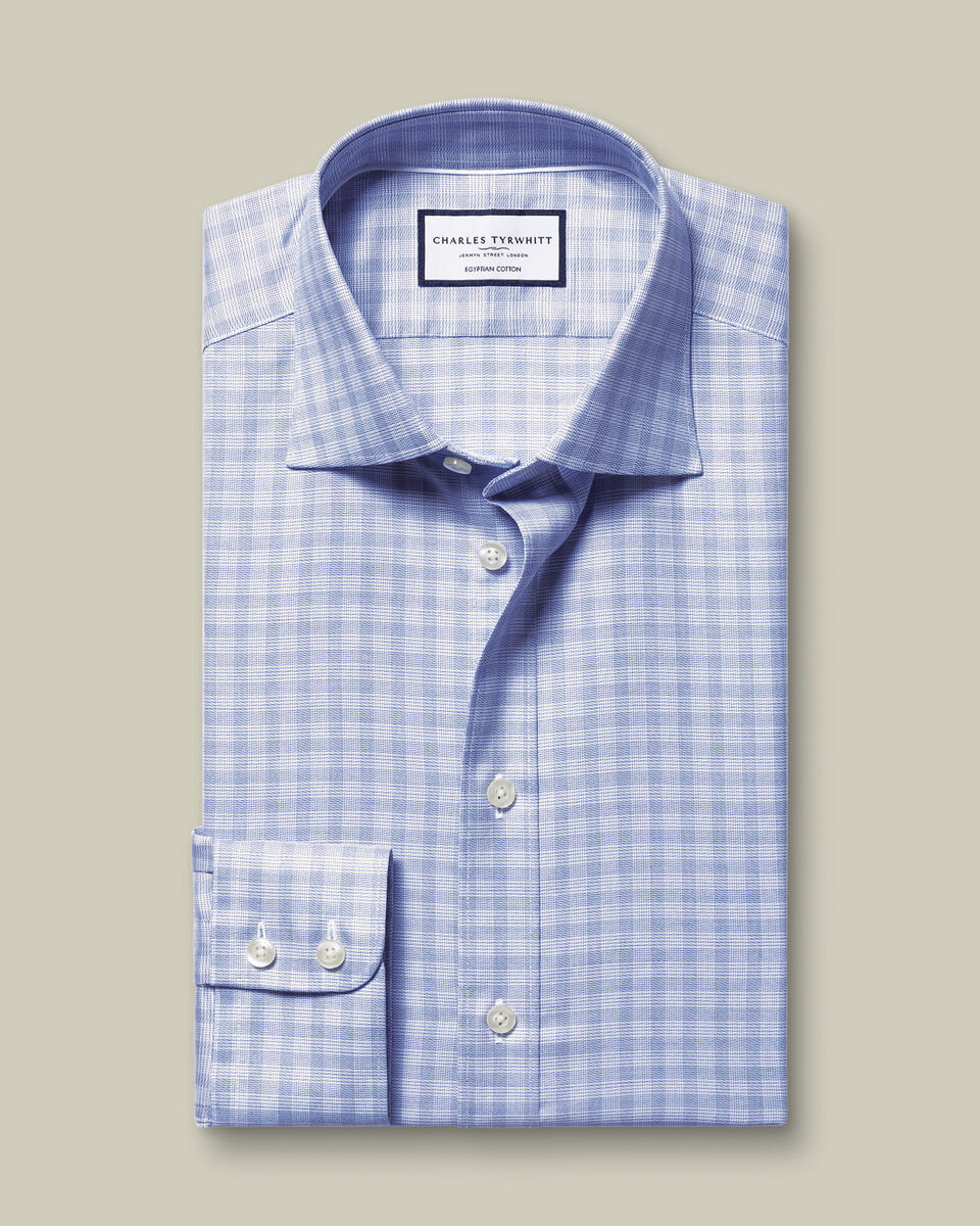 Luxury Check Shirt - Cobalt Blue