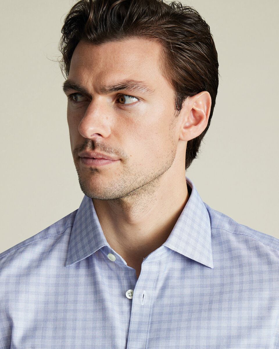 Luxury Check Shirt - Cobalt Blue