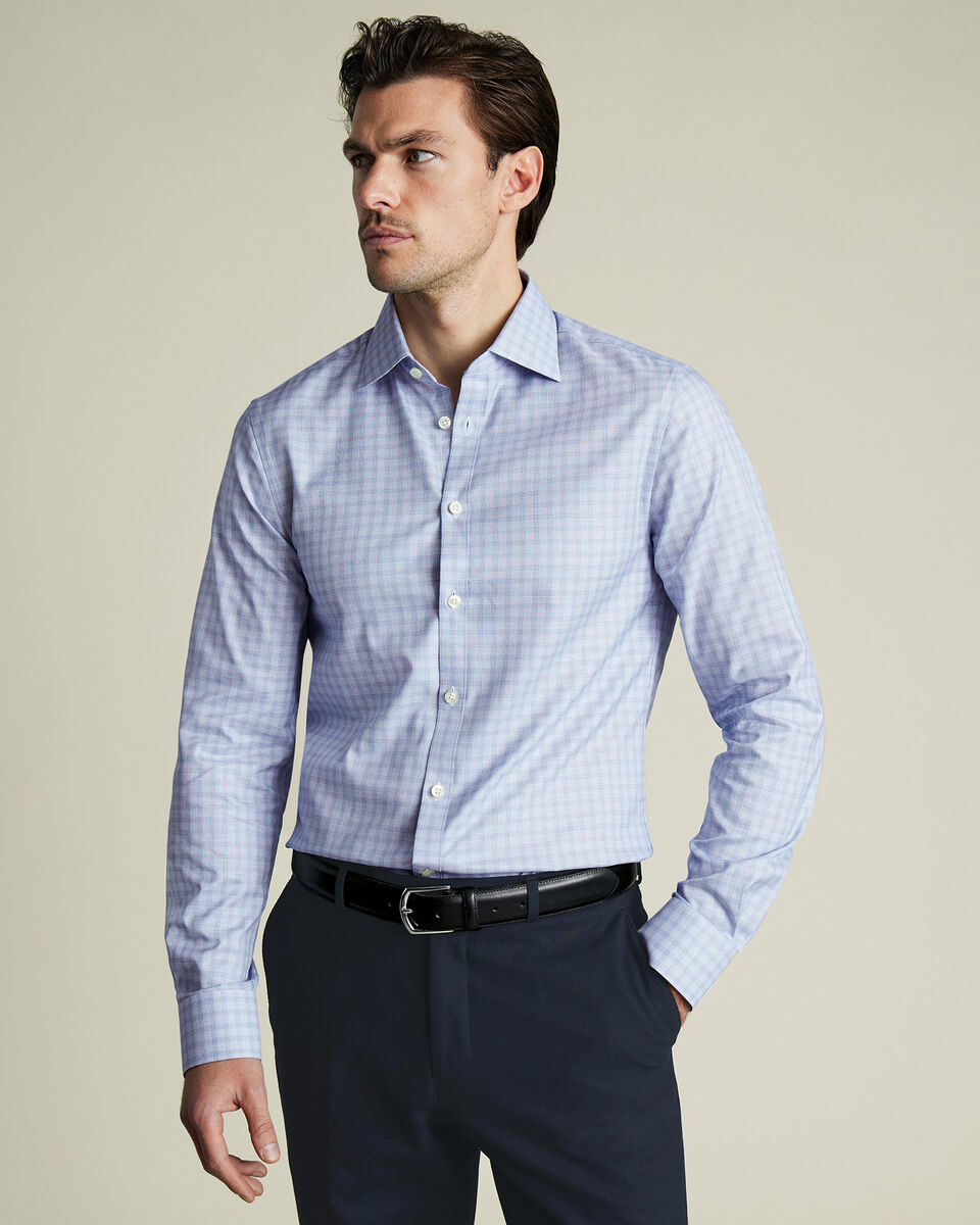 Luxury Check Shirt - Cobalt Blue Secondary image