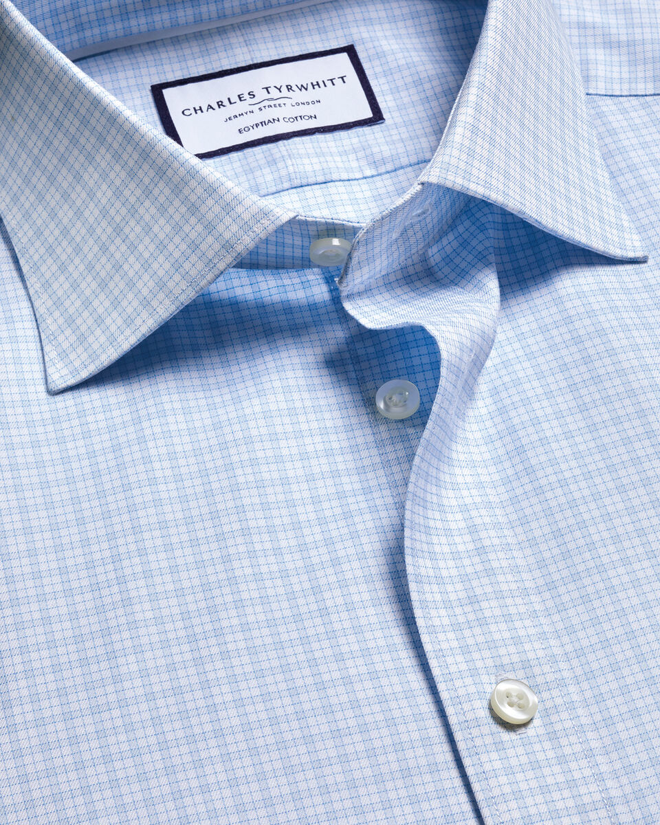 Luxury Check Shirt - Light Blue Main image