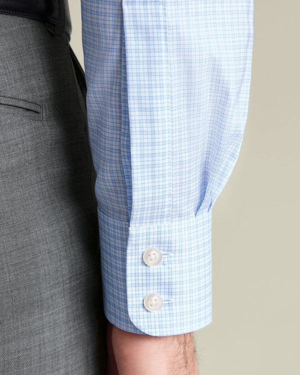 Luxury Check Shirt - Light Blue