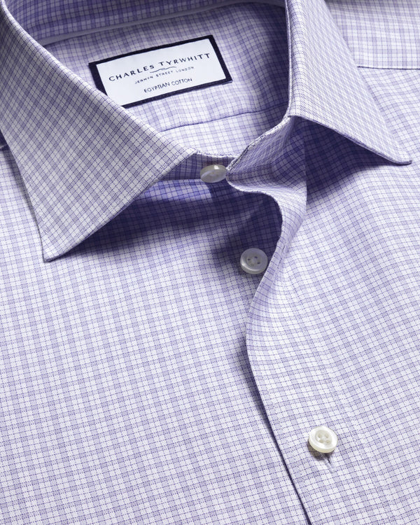 Luxury Check Shirt - Lilac
