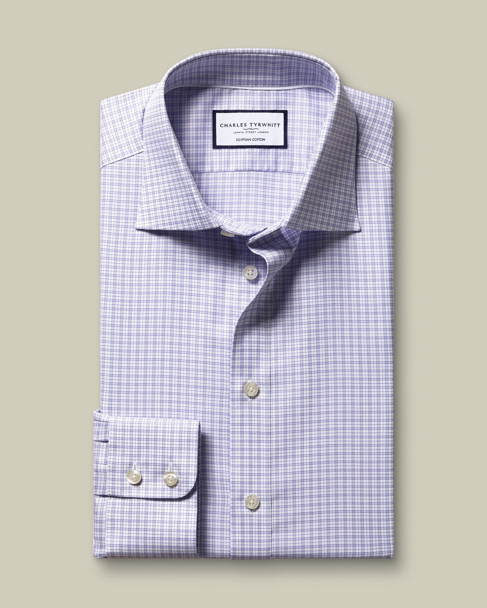 Luxury Check Shirt - Lilac