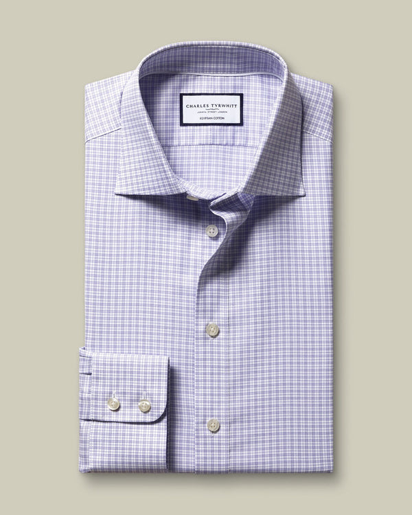 Luxury Check Shirt - Lilac