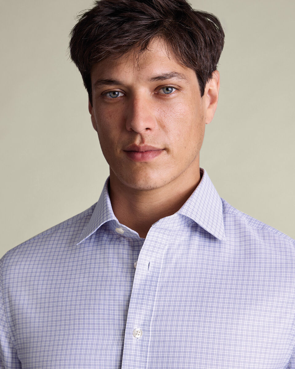 Luxury Check Shirt - Lilac