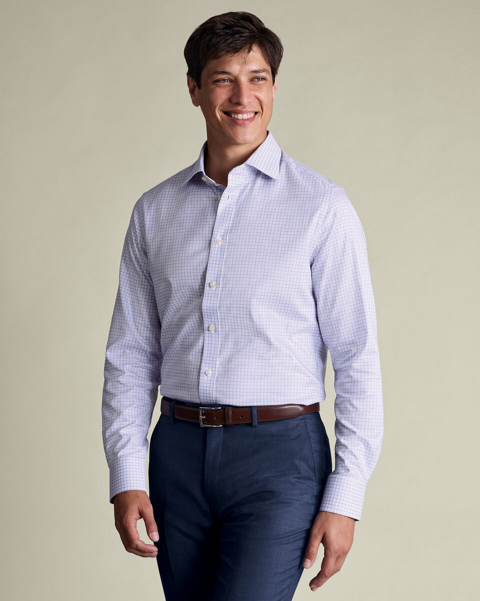 Luxury Check Shirt - Lilac