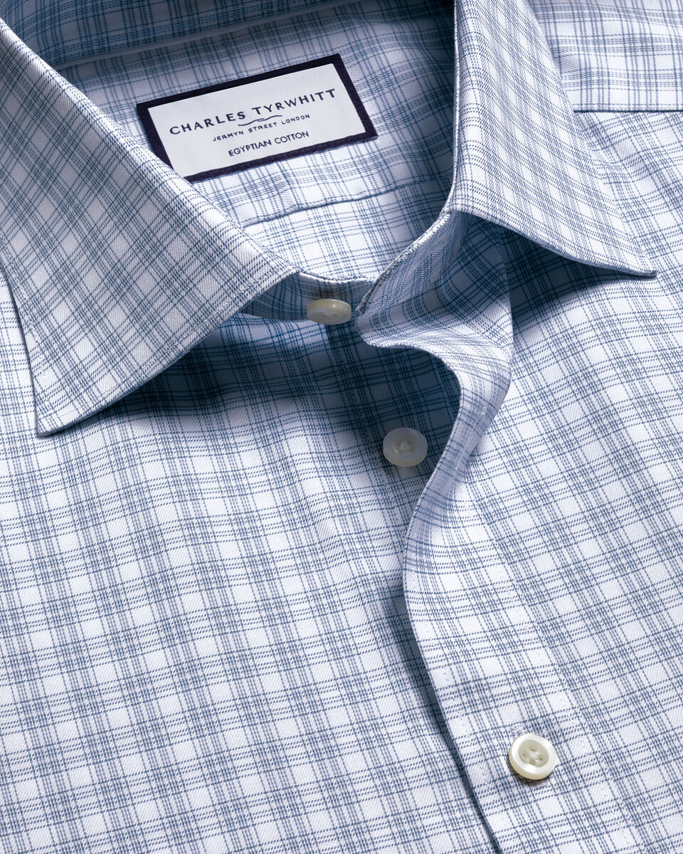 Luxury Check Shirt - Indigo Blue Main image