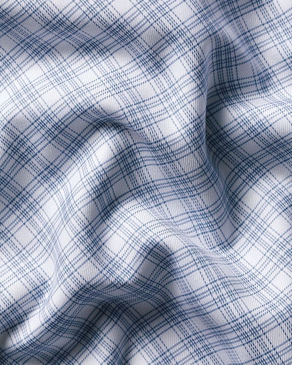 Luxury Check Shirt - Indigo Blue