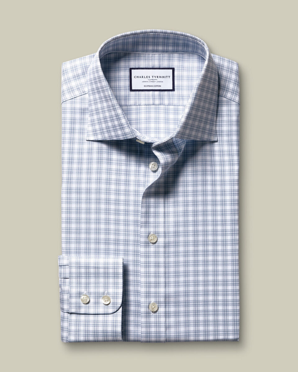 Luxury Check Shirt - Indigo Blue