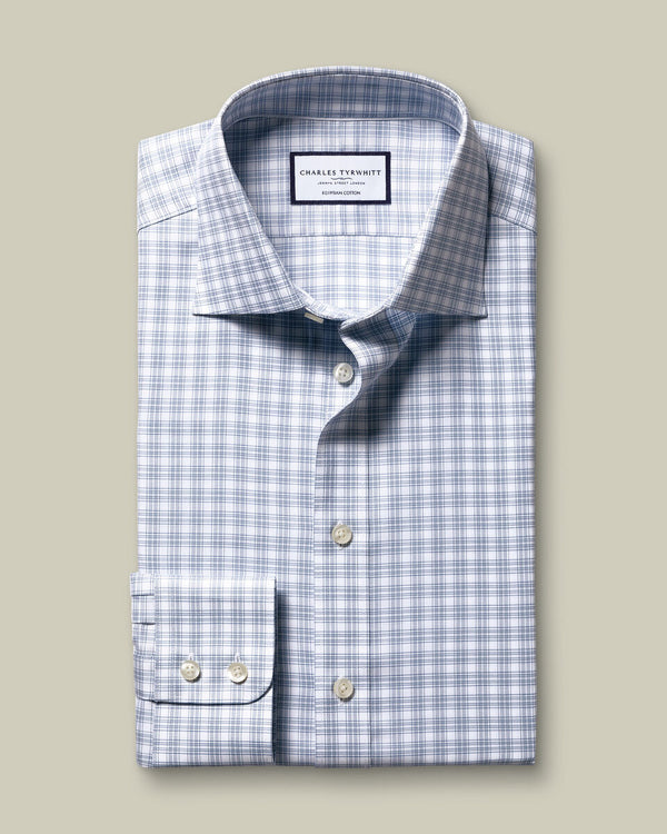 Luxury Check Shirt - Indigo Blue