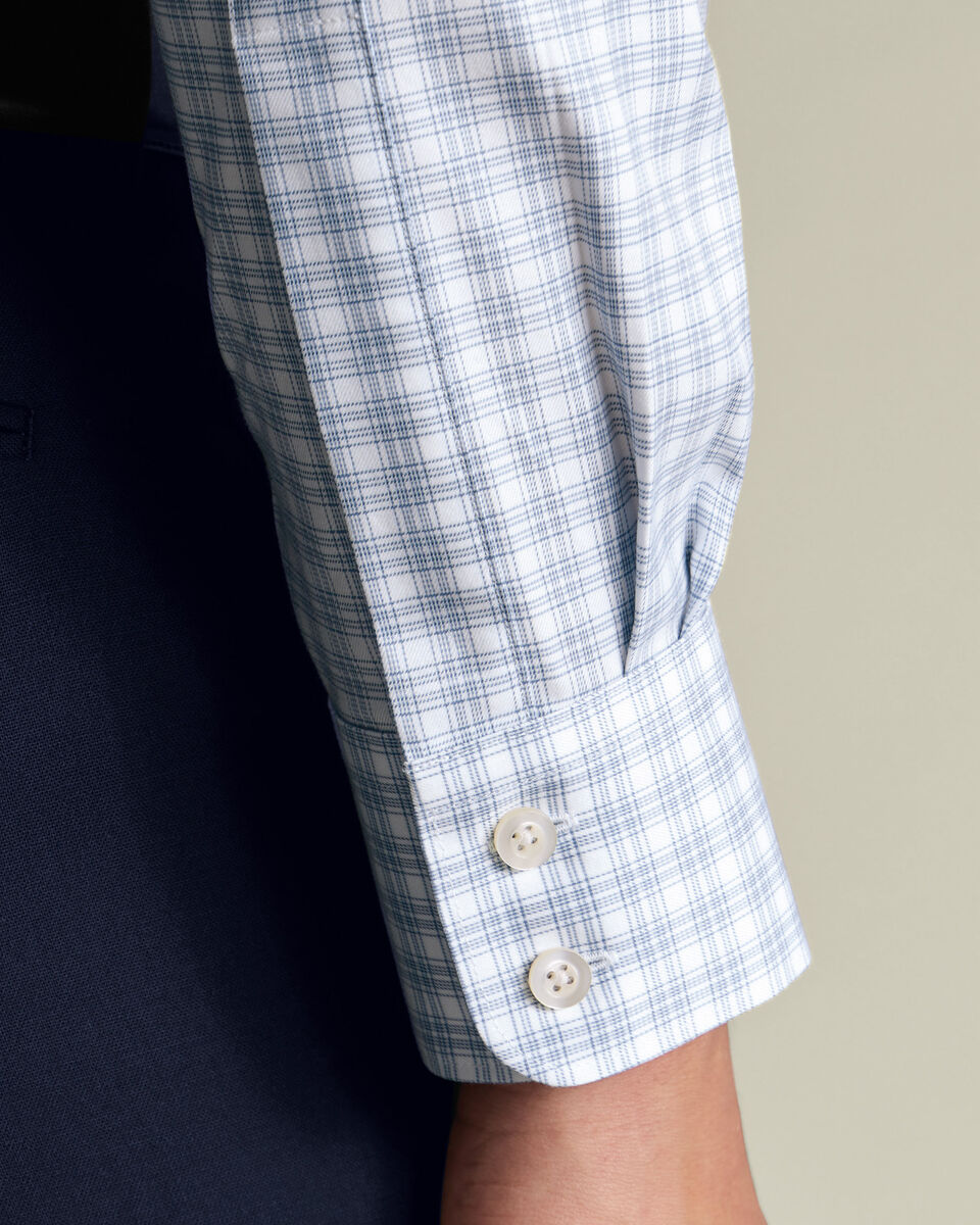 Luxury Check Shirt - Indigo Blue