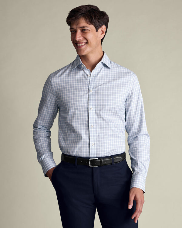 Luxury Check Shirt - Indigo Blue