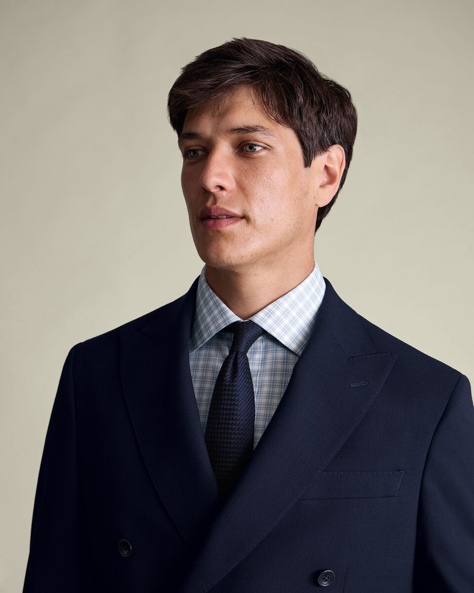 Luxury Check Shirt - Indigo Blue