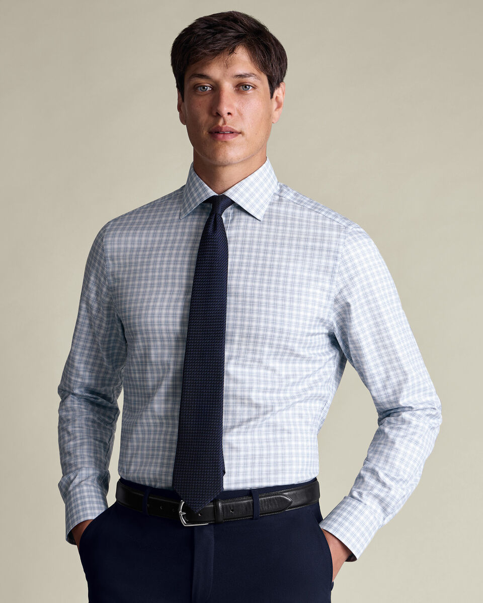 Luxury Check Shirt - Indigo Blue
