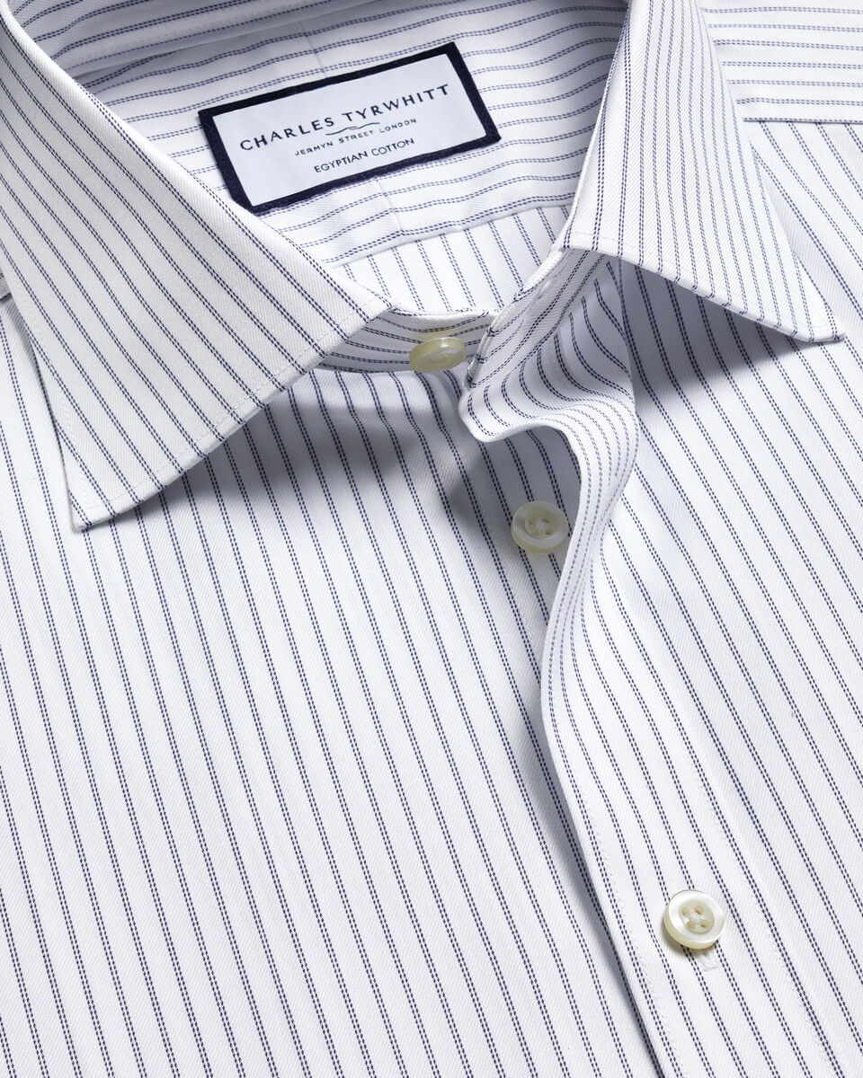 Luxury Stripe Shirt - Mid Blue Main image