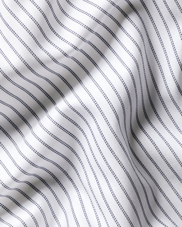 Luxury Stripe Shirt - Mid Blue
