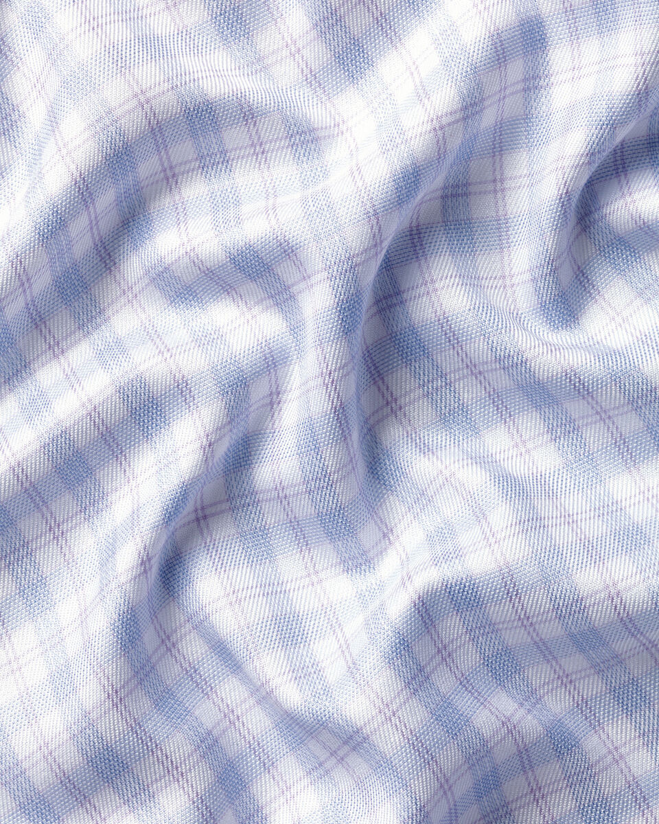Luxury Check Shirt - Lilac and Blue