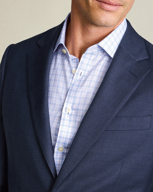 Luxury Check Shirt - Lilac and Blue