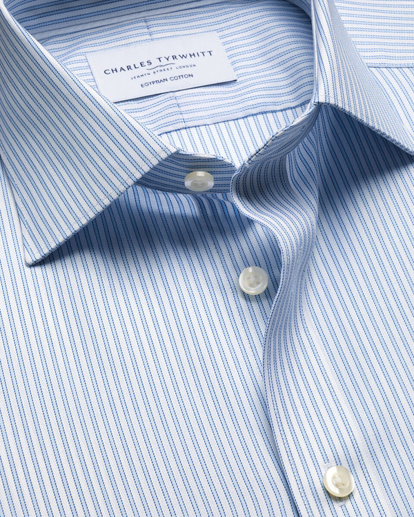 Luxury Stripe Shirt - Light Blue