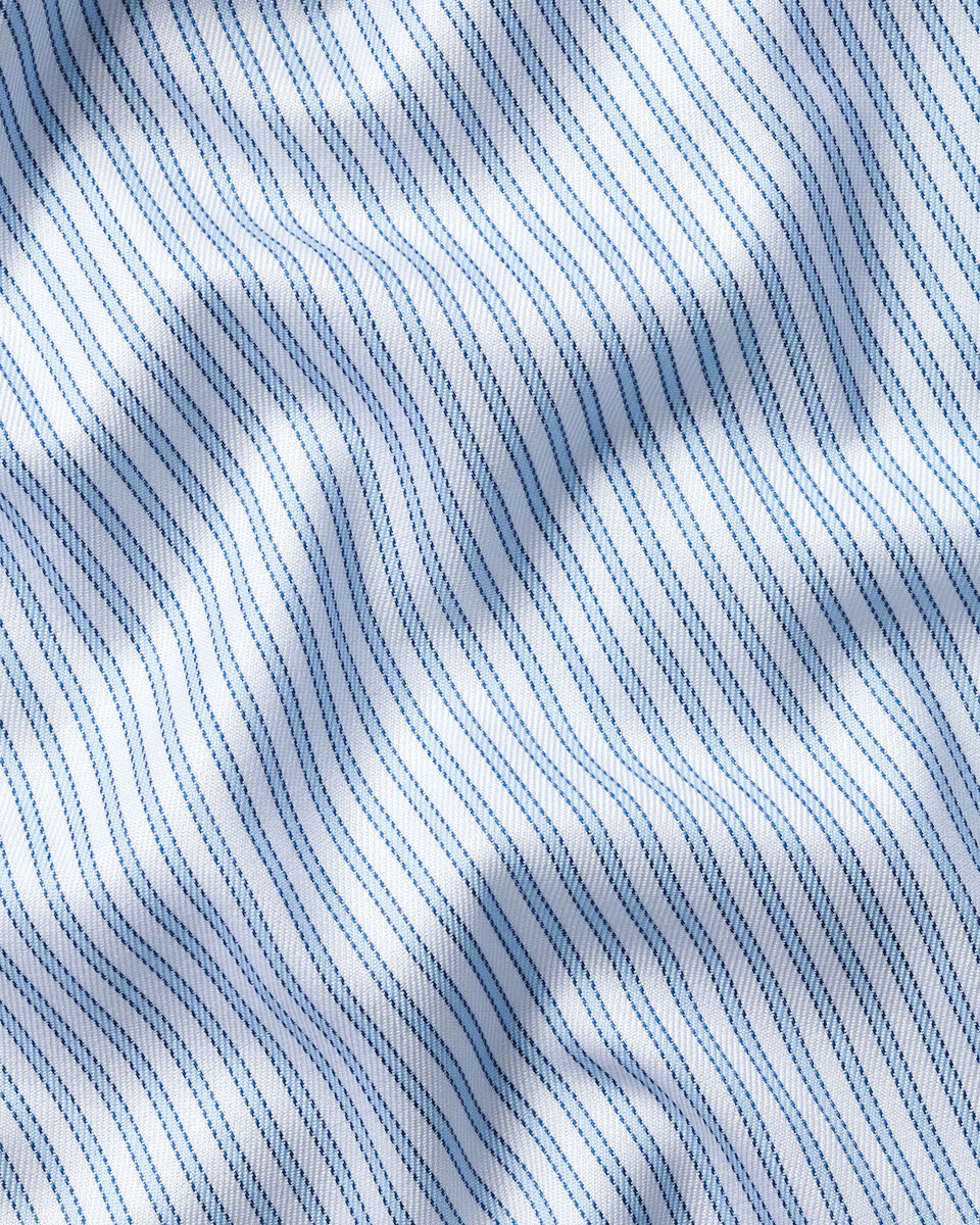 Luxury Stripe Shirt - Light Blue