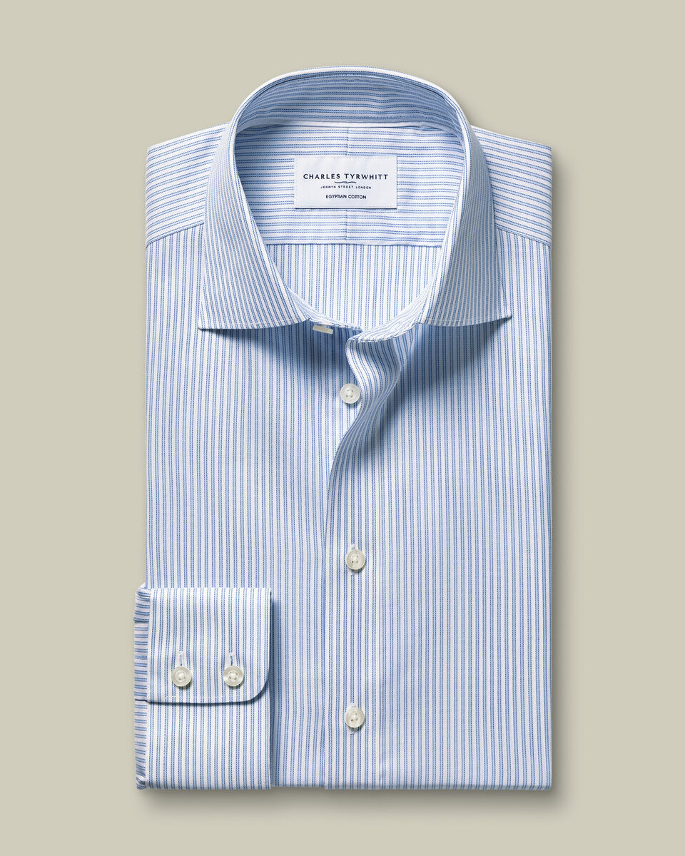 Luxury Stripe Shirt - Light Blue
