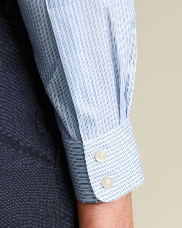 Luxury Stripe Shirt - Light Blue