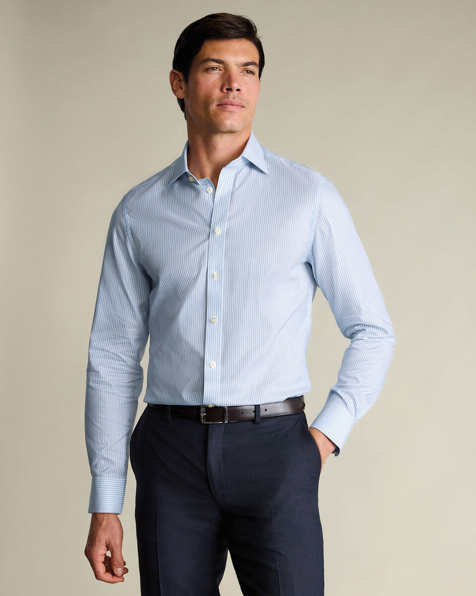 Luxury Stripe Shirt - Light Blue