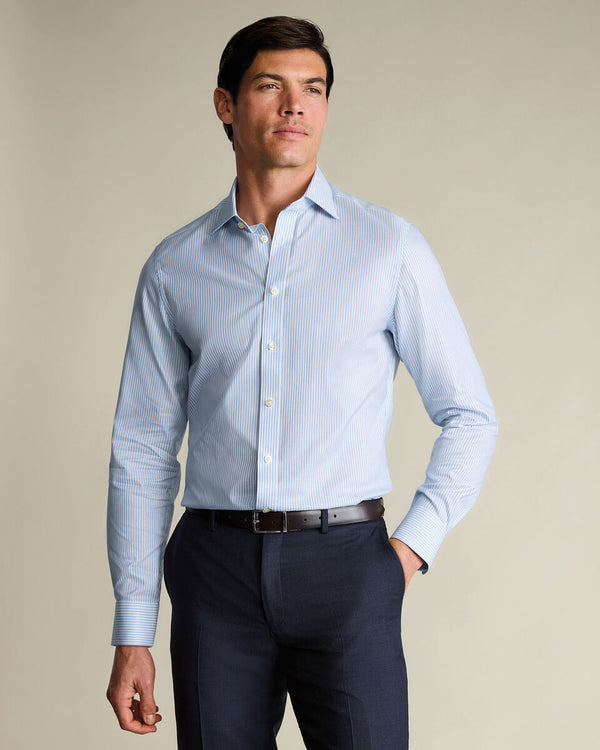 Luxury Stripe Shirt - Light Blue