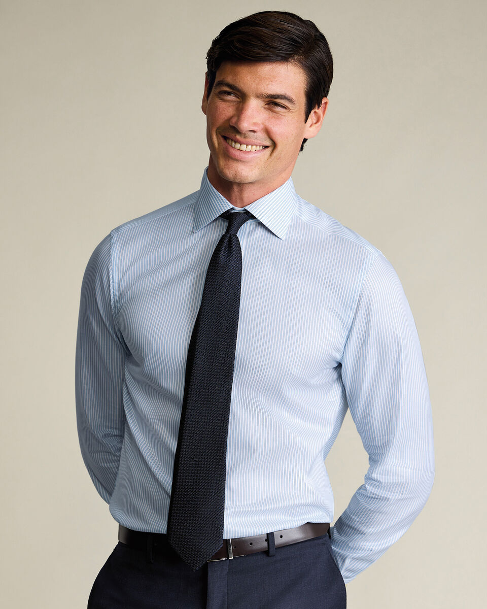 Luxury Stripe Shirt - Light Blue