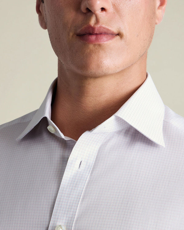 Luxury Check Shirt - Light Pink and Sky Blue