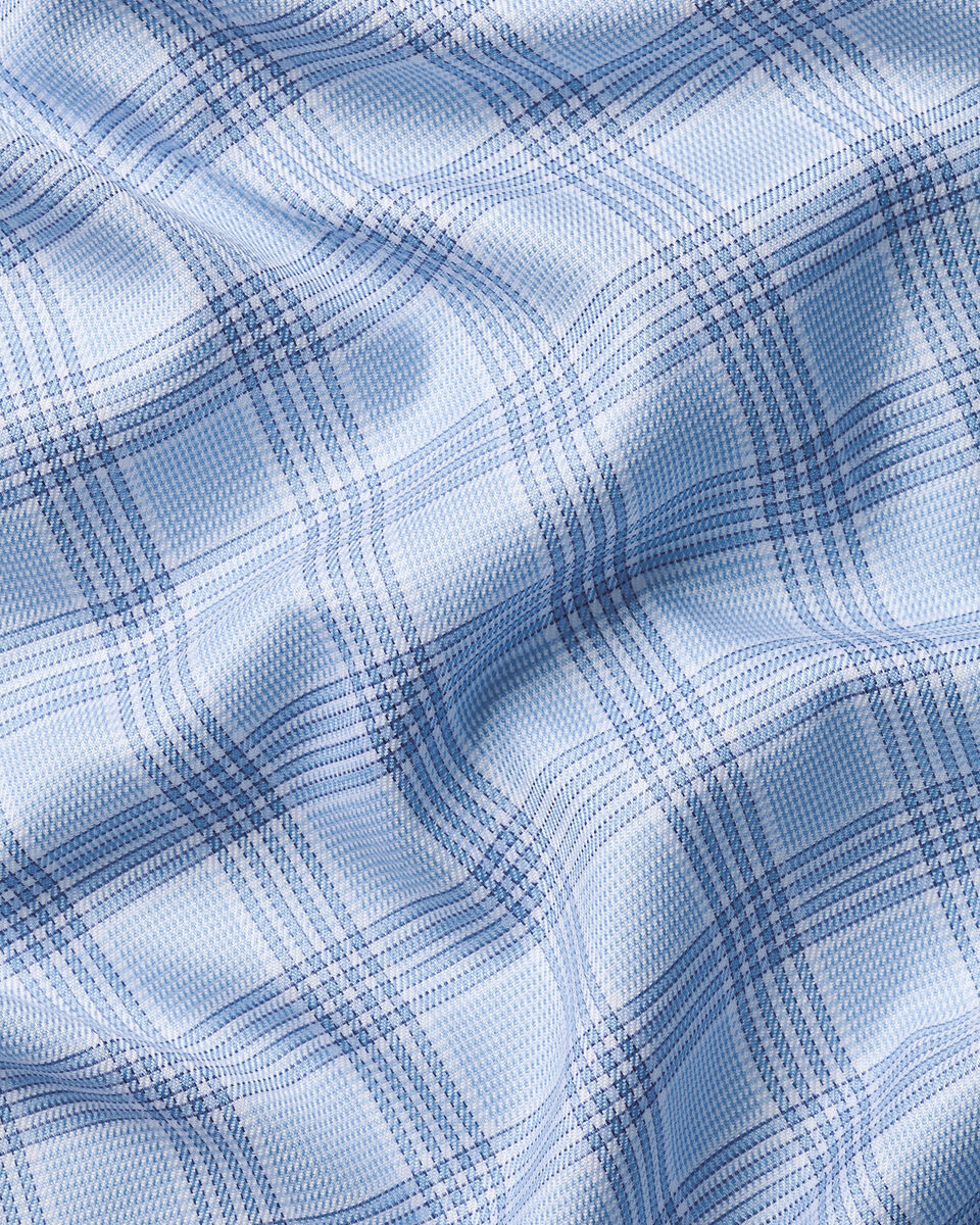 Luxury Check Shirt - Sky Blue