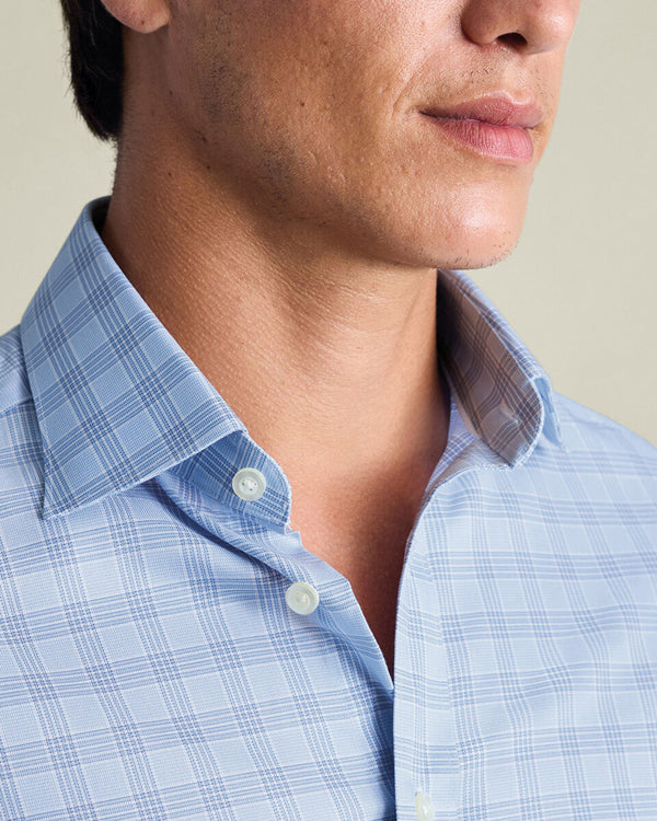 Luxury Check Shirt - Sky Blue