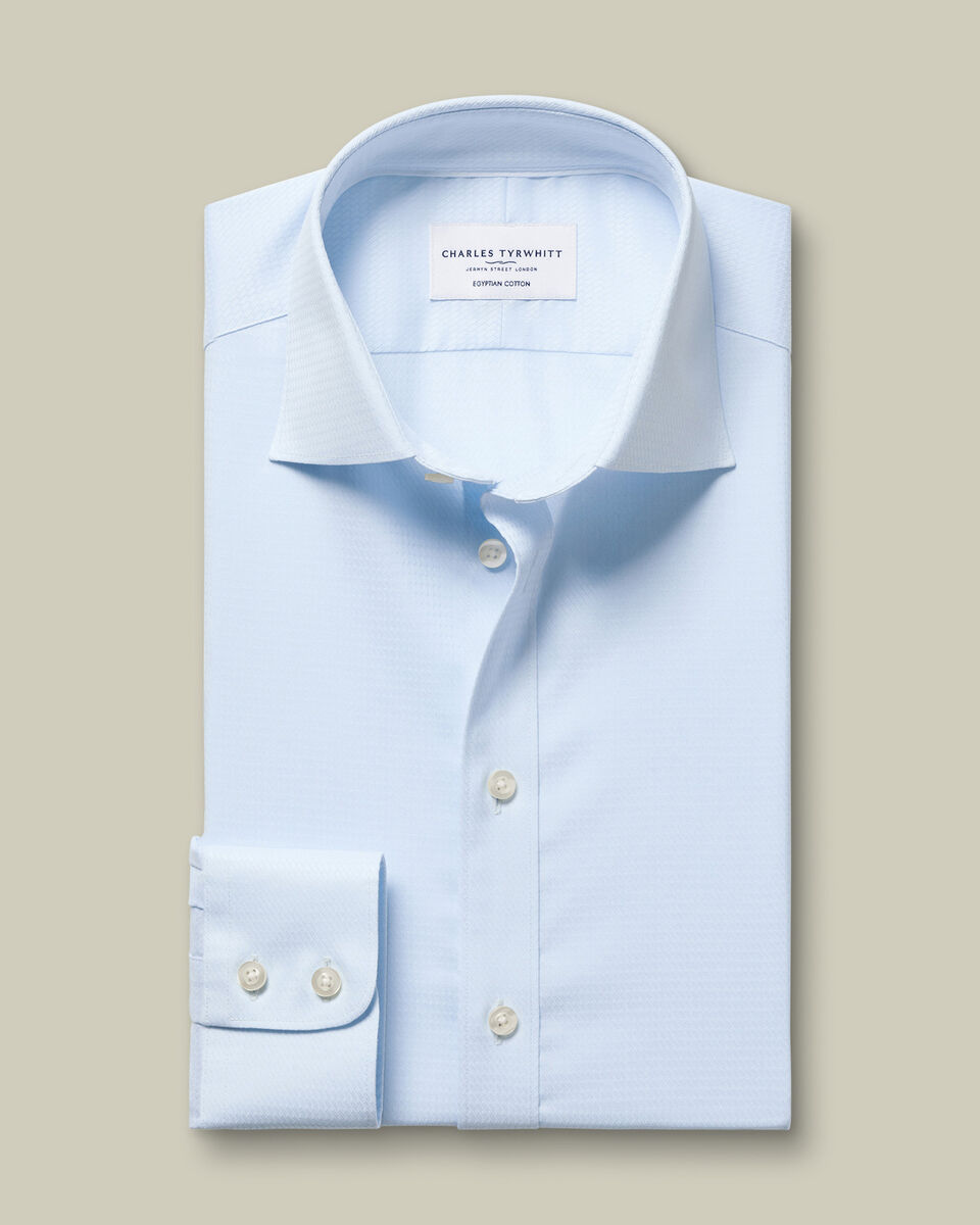 Luxury Texture Shirt - Light Blue
